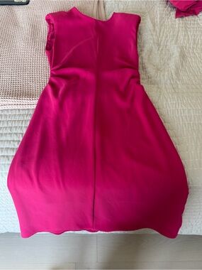 Mango Sleeveless Hot Pink Mini Dress